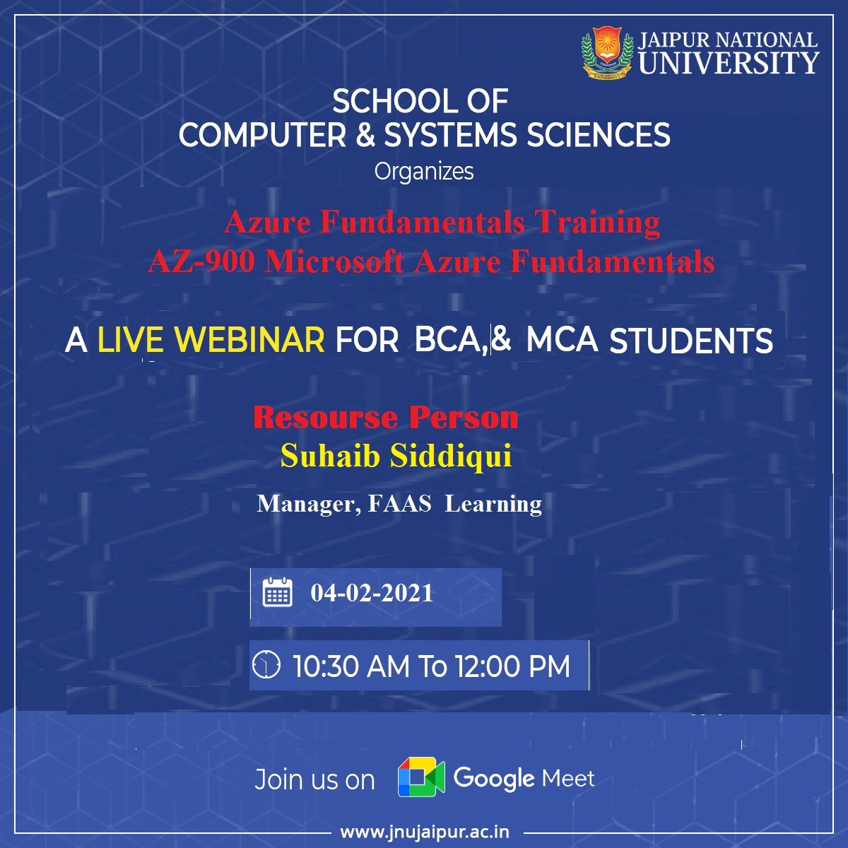 Webinar on Azure Fundamentals Training
