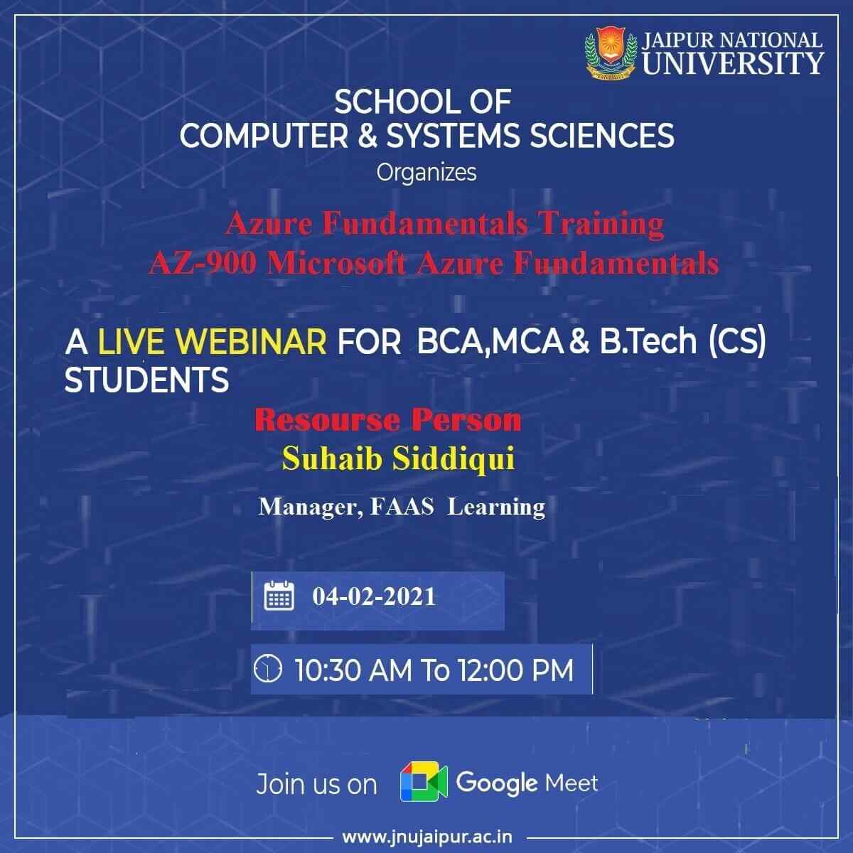 Webinar on Azure Fundamentals Training